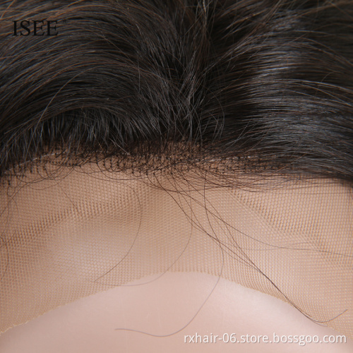 High Quality Natural Black Silk Base 360 Frontal Lace Closure